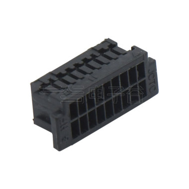 Pitch 1.00mm 双排Housing 2×9Pin 黑色 HF