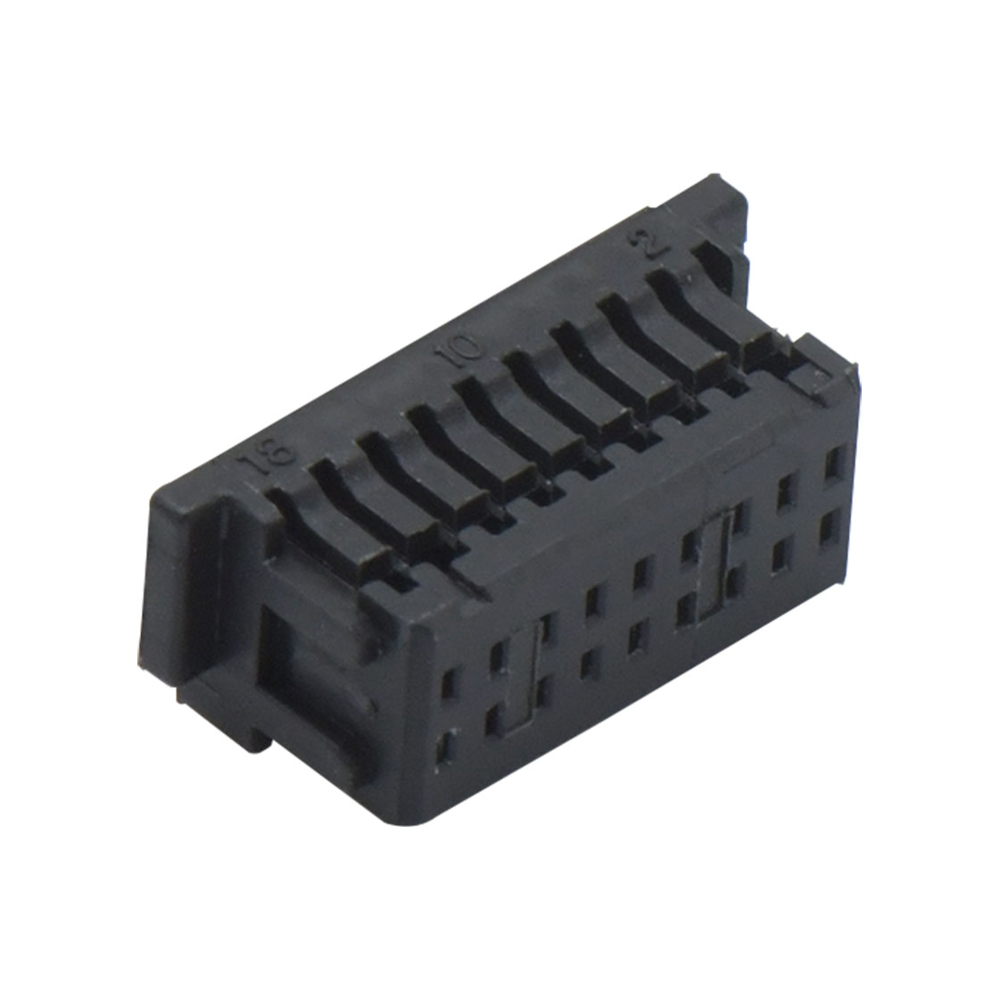 Pitch 1.00mm 双排Housing 2×9Pin 黑色 HF