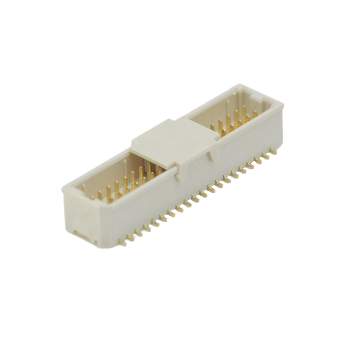 Pitch 1.00mm 180° 直立式双排SMT型无卤 Wafer 2×20Pin 本色 HF