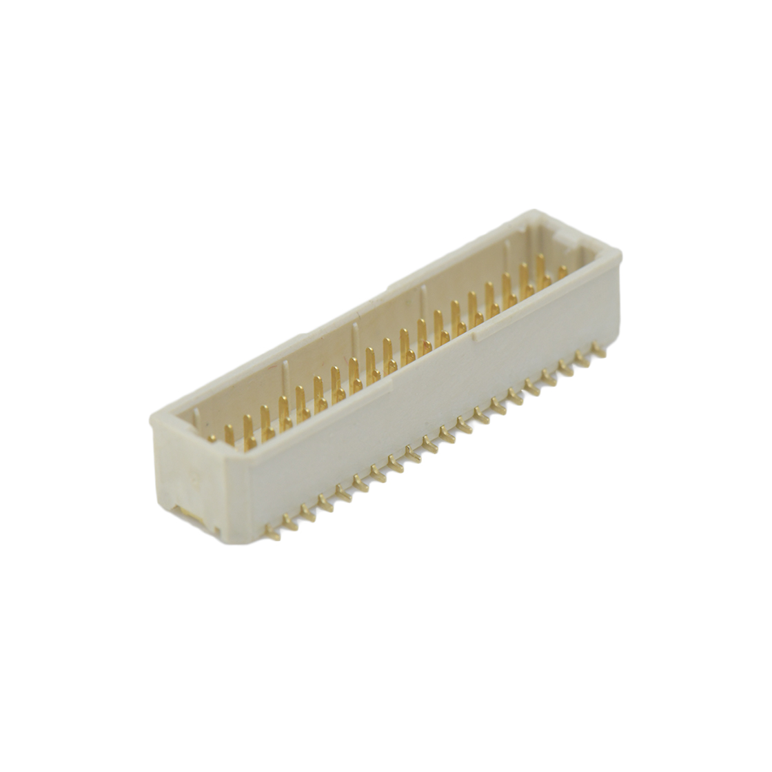 Pitch 1.00mm 180° 直立式双排SMT型无卤 Wafer 2×20Pin 本色 HF