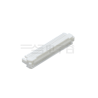 Pitch 1.00mm 双排 带扣Housing 2×25Pin PA66 本色 HF