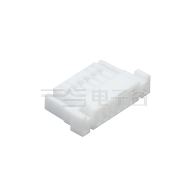 Pitch 1.0mm 单排 两边带扣 Housing 6Pin 本色 HF