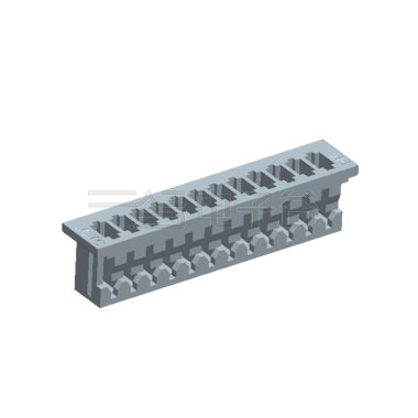 Pitch 1.25mm Housing 不带凸 12Pin 本色