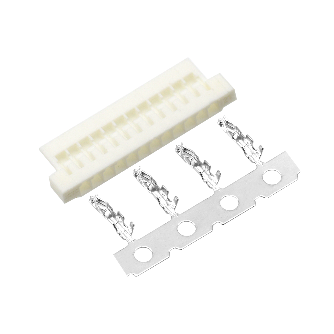 Pitch 1.25mm 单排带卡点主体 12pin 本色 HF
