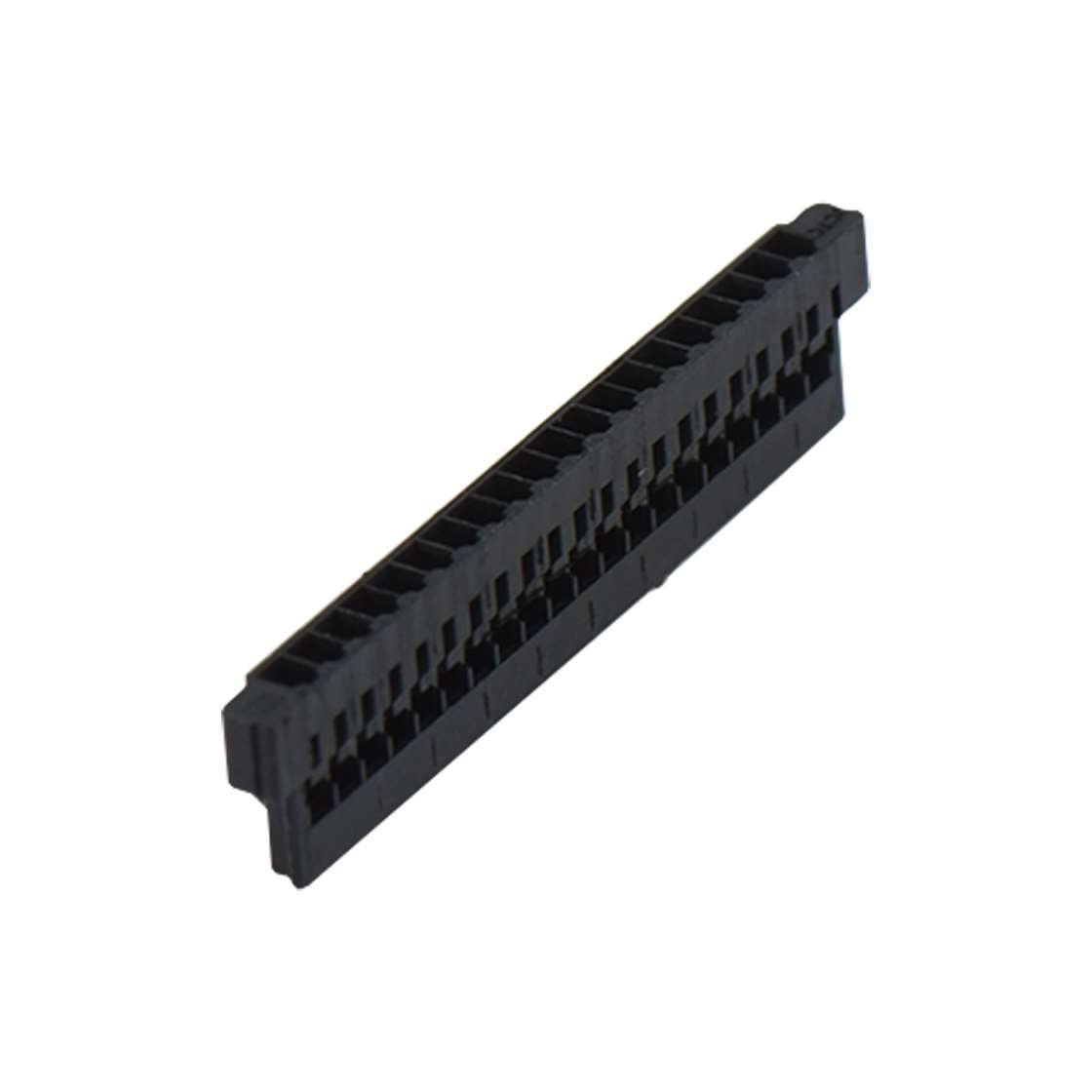 Pitch 1.25mm 单排带卡点主体 20pin 黑色 HF