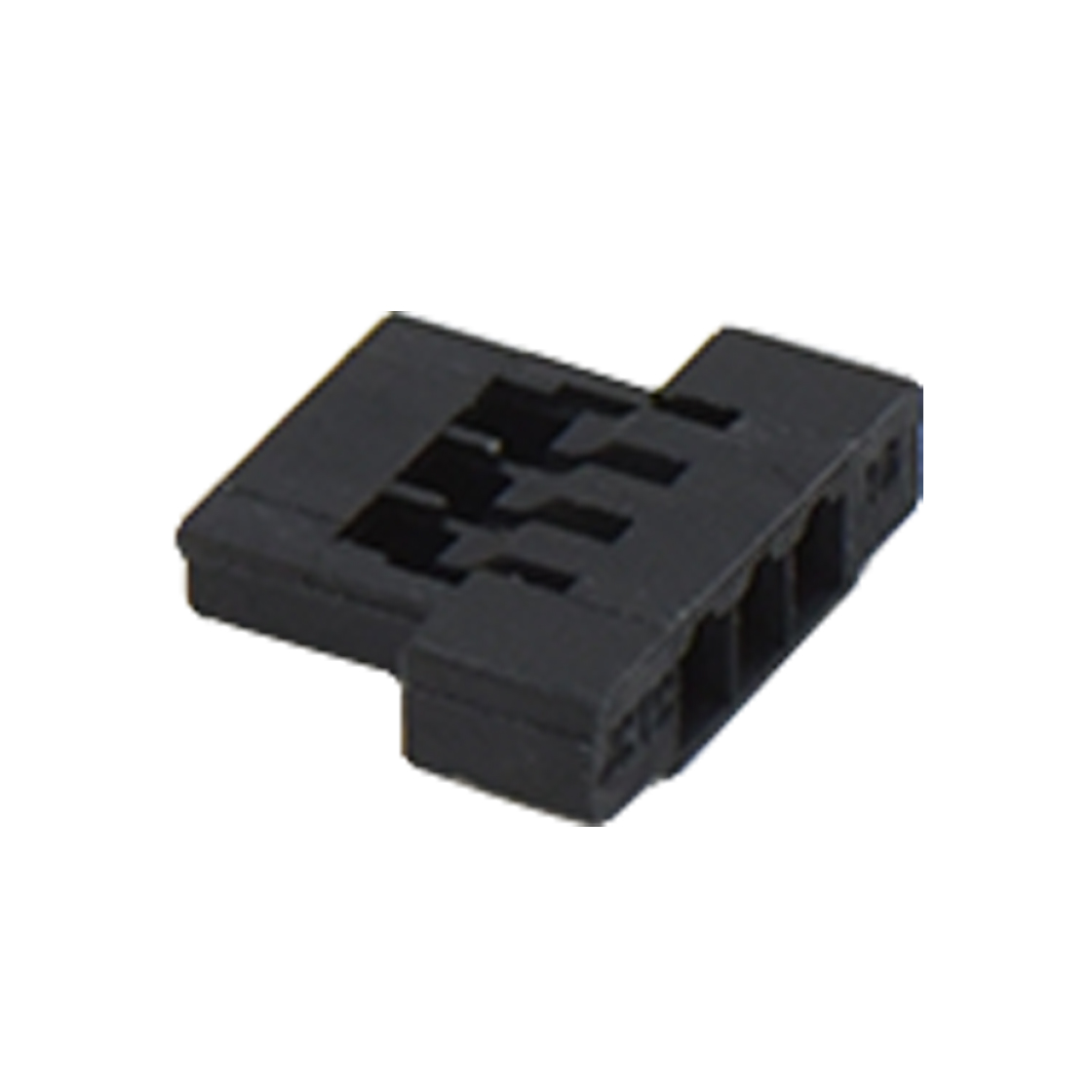 Pitch 1.25mm 单排带卡点主体 3pin 黑色 HF