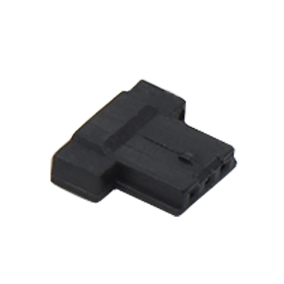 Pitch 1.25mm 单排带卡点主体 3pin 黑色 HF