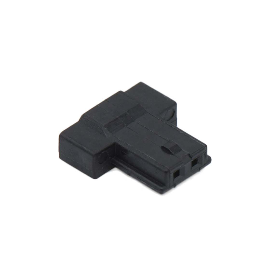 Pitch 1.25mm 单排带卡点主体 2pin 黑色 HF