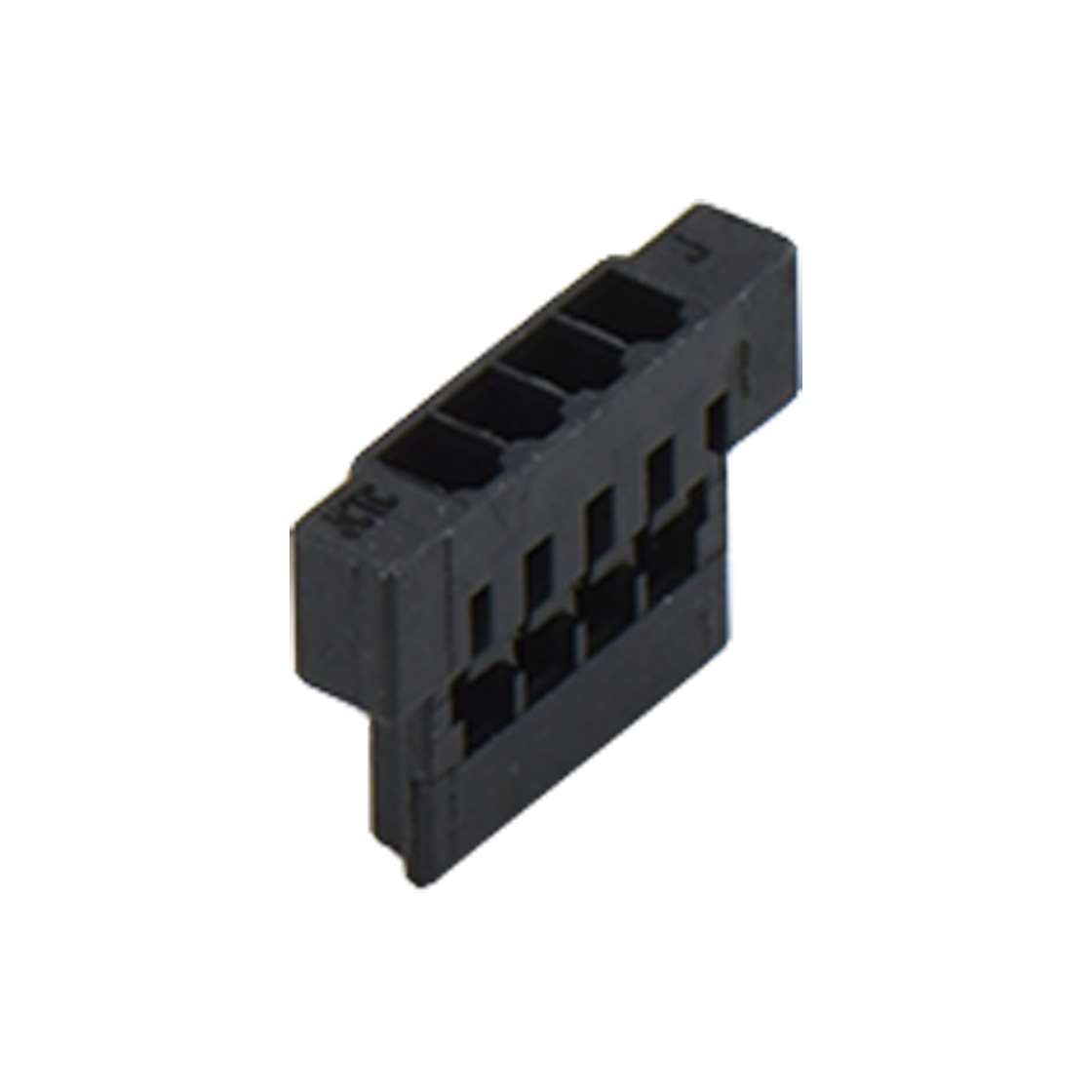 Pitch 1.25mm 单排带卡点主体 4pin 黑色 HF