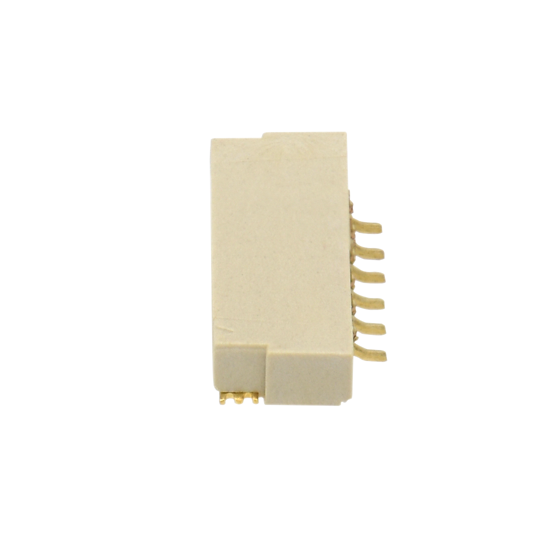 Pitch 1.25mm 卧式 带双卡点 SMT型Wafer 6pin LCP 本色 HF