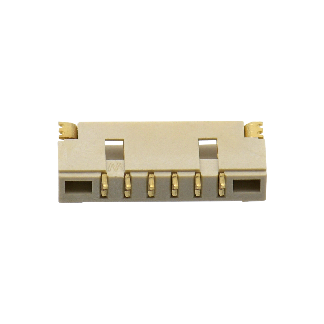 Pitch 1.25mm 卧式 带双卡点 SMT型Wafer 6pin LCP 本色 HF