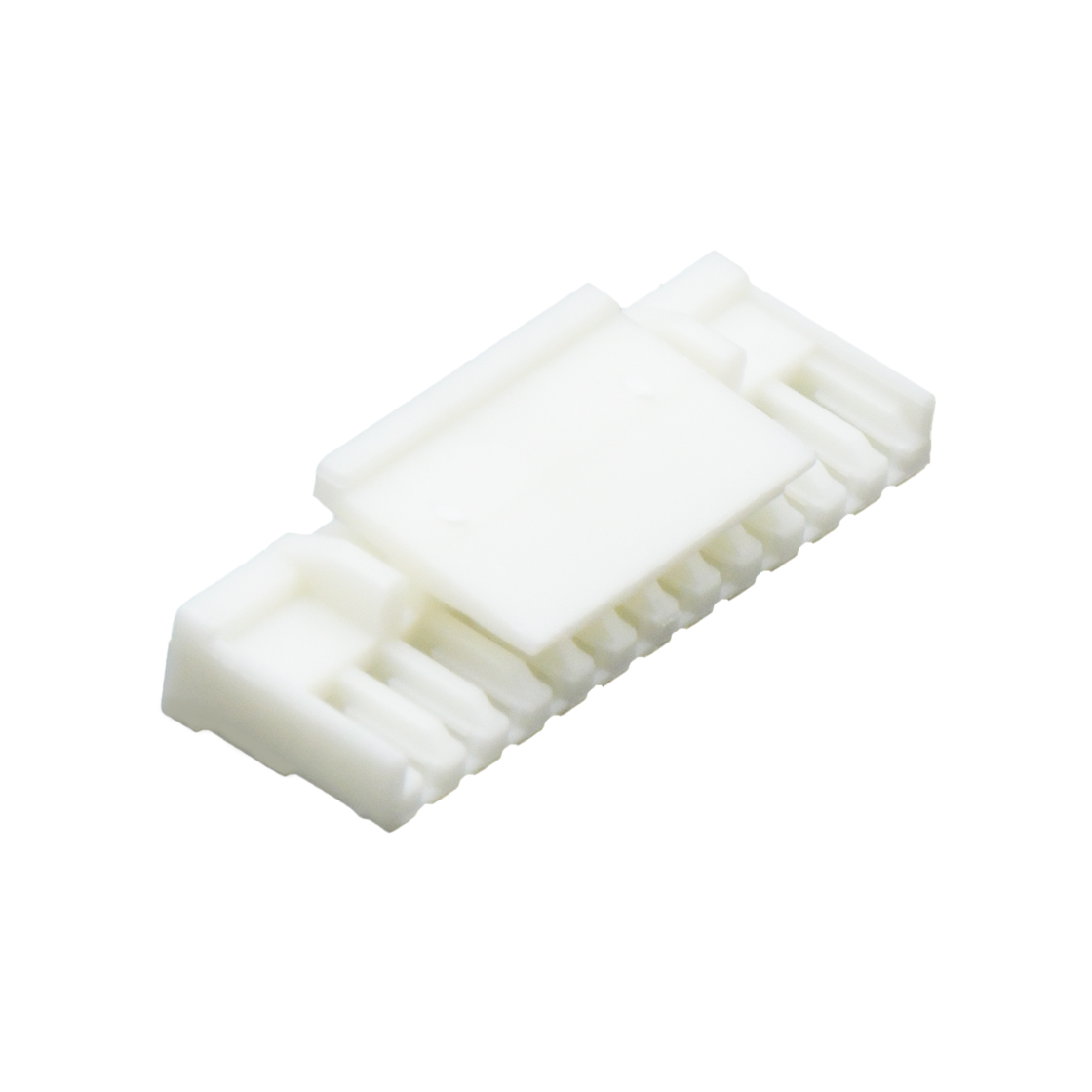Pitch 1.25mm 单排带锁扣Housing 12Pin 本色 HF