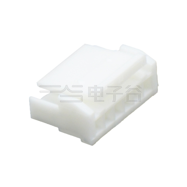 Pitch 1.25mm 单排带锁扣Housing 6Pin 本色 HF