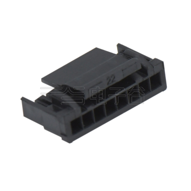 Pitch 1.25mm 单排带锁扣Housing 8Pin 黑色 HF