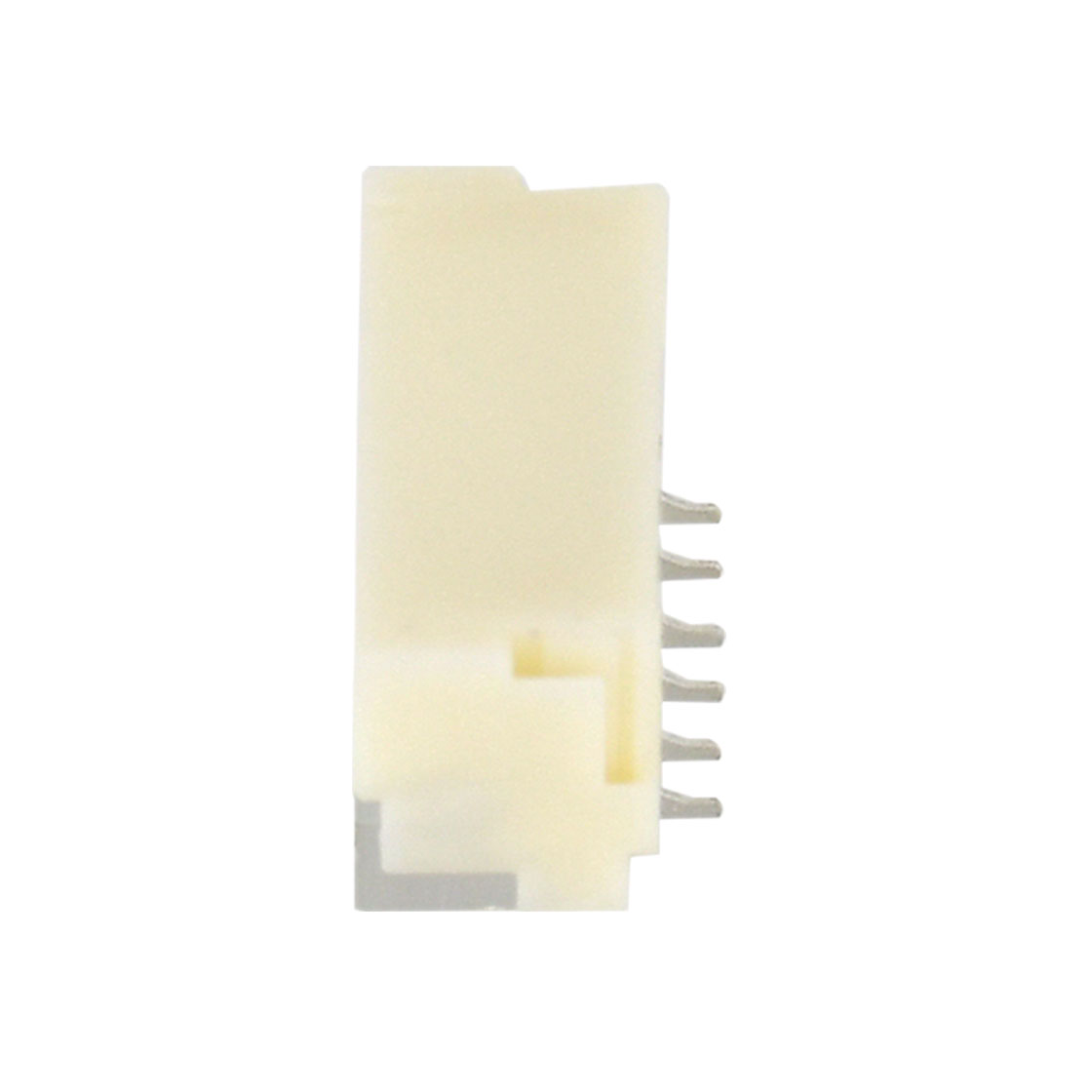 Pitch 1.25mm 单排卧式SMT型 带锁扣无卤Wafer 6Pin 本色 HF