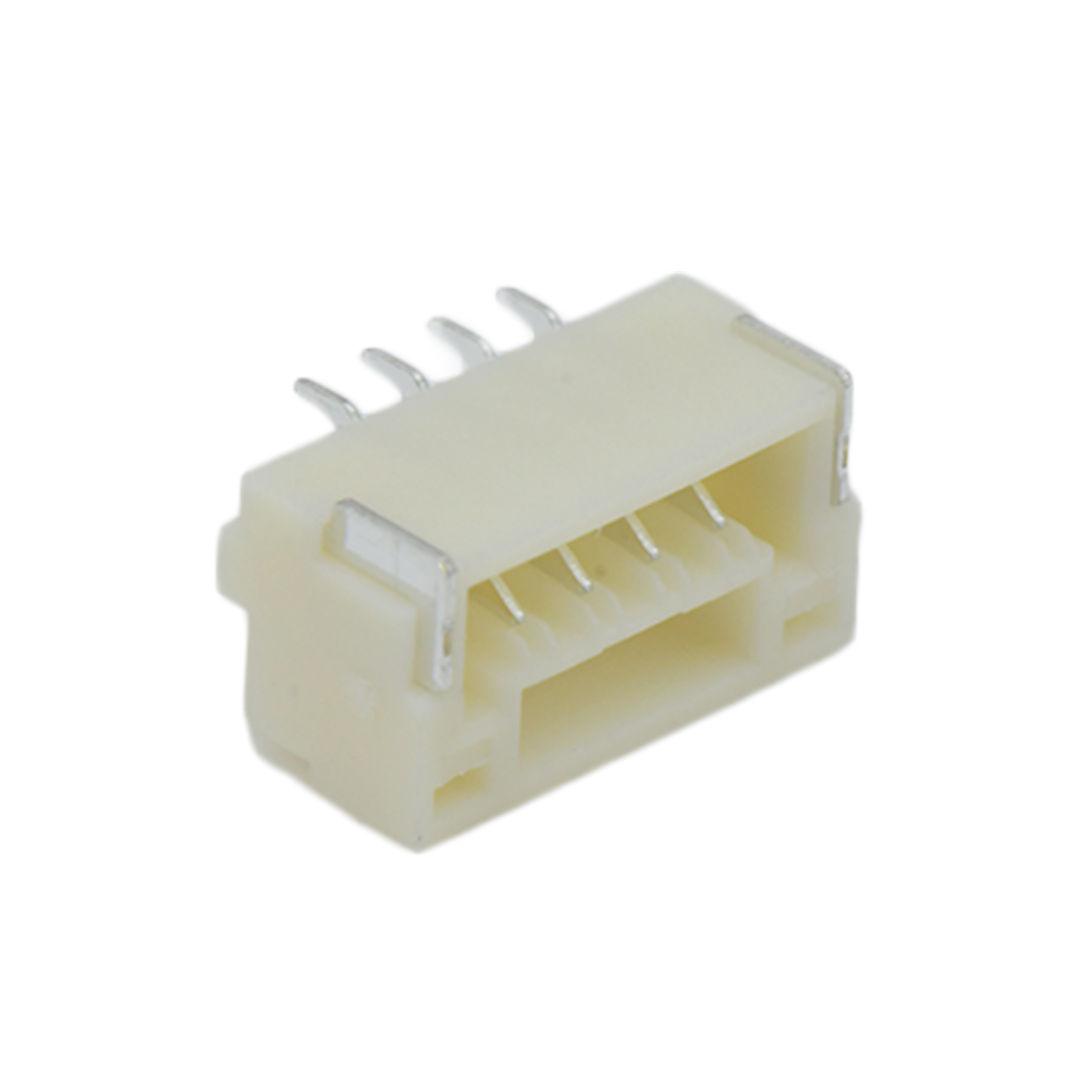 Pitch 1.25mm 单排卧式SMT型 带锁扣Wafer 4Pin 本色