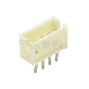 Pitch 1.5mm 直立式180º单排DIP型 打外K Wafer 4Pin 本色