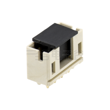Pitch 2.00mm 180° 单排带定位柱 DIP型加盖卷装 Wafer 4pin 本色 HF