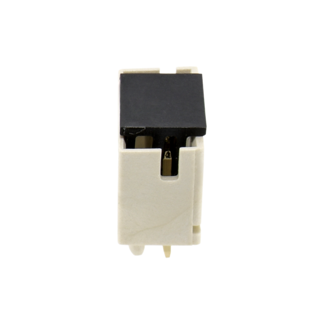 Pitch 2.00mm 180° 单排带定位柱 DIP型加盖卷装 Wafer 4pin 本色 HF