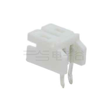 Pitch 2.00mm 90° 卧式单排DIP型打外K Wafer 2pin 本色 HF