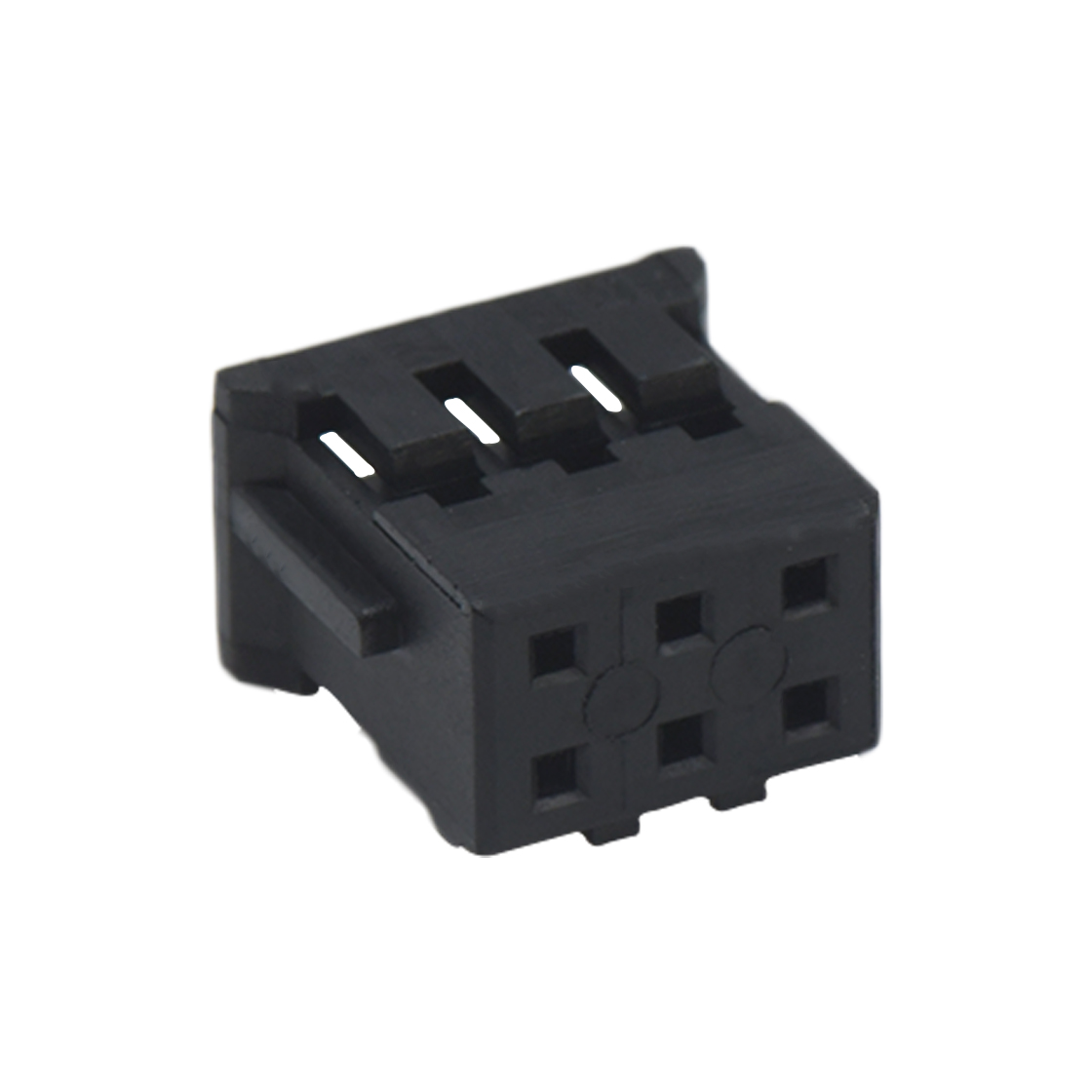 Pitch 2.00mm 双排 Housing 2×3pin 黑色 HF