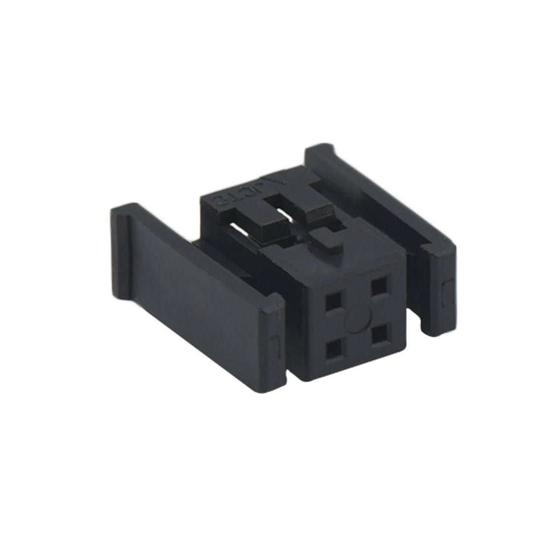 Pitch 2.00mm 双排带扣 Housing 2×2pin 黑色 HF