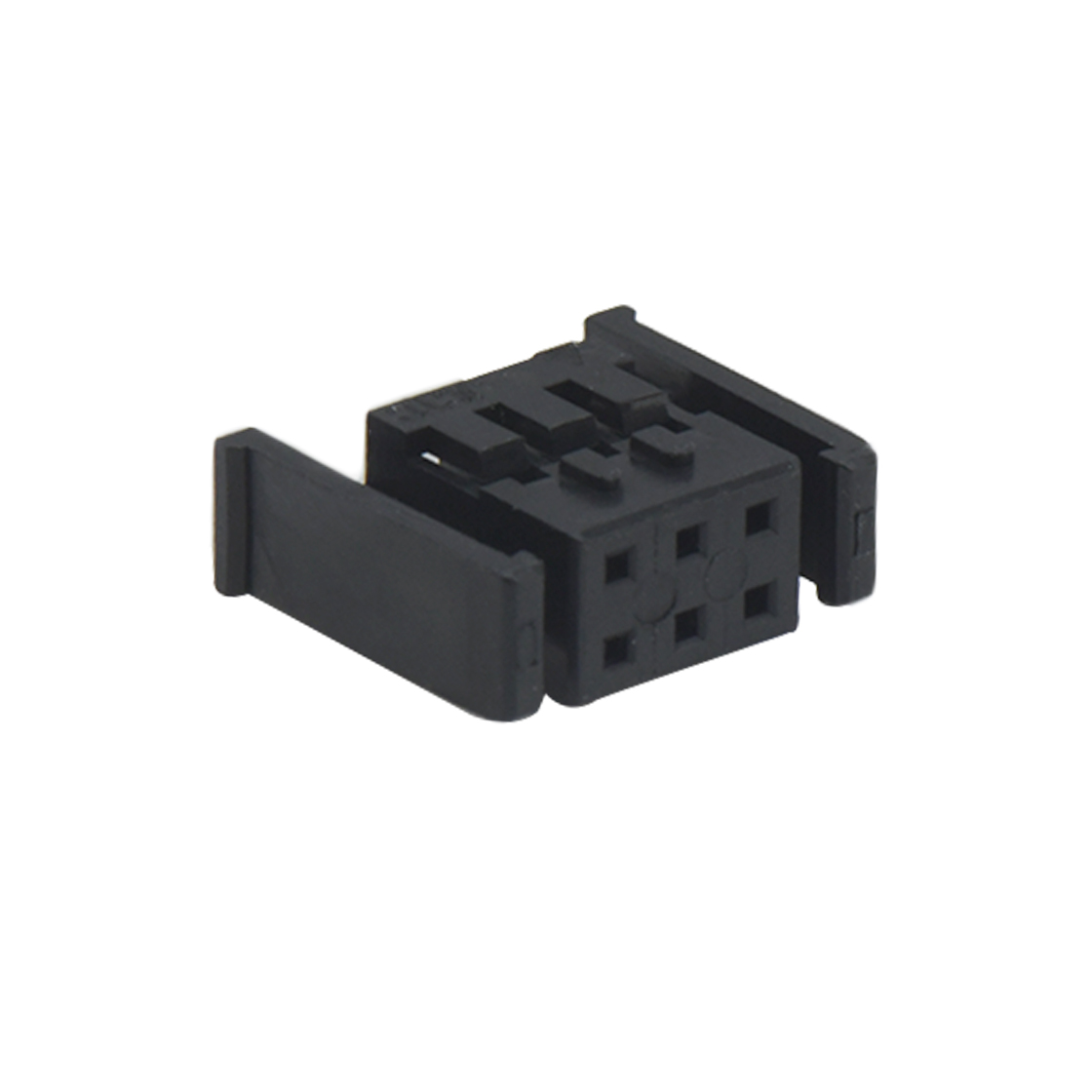Pitch 2.00mm 双排带扣 Housing 2×3pin 黑色 HF