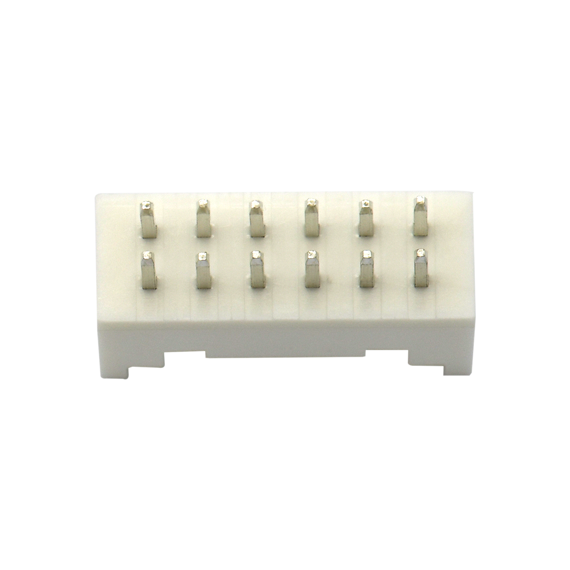 Pitch 2.00mm 180°双排DIP型 Wafer 2×6Pin 灰色