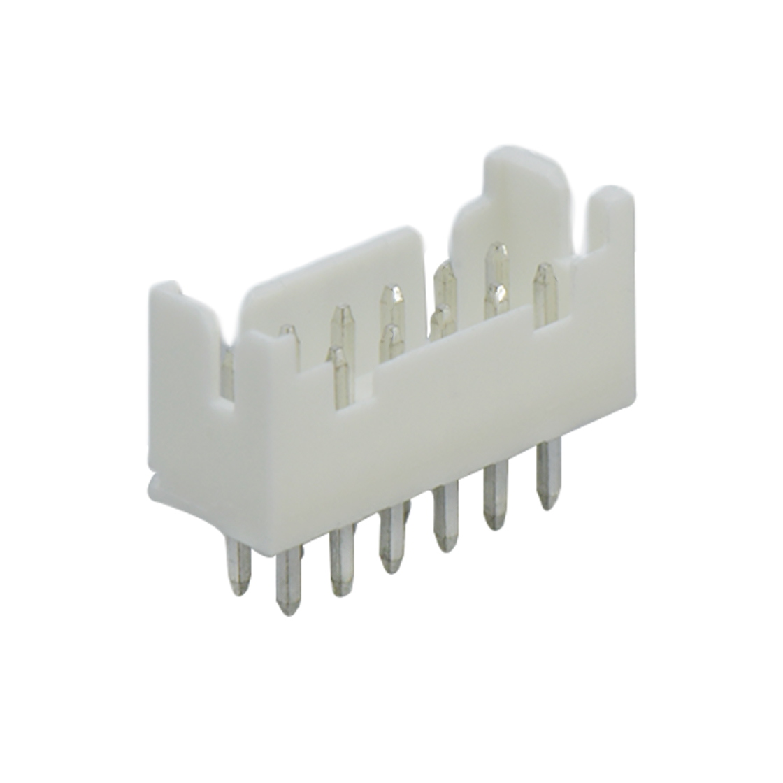 Pitch 2.00mm 180°双排DIP型 Wafer 2×6Pin 本色 HF