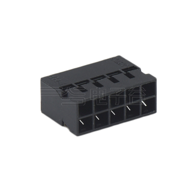 Pitch 2.00mm 双排Housing 塞第9P 2×5Pin 黑色 HF