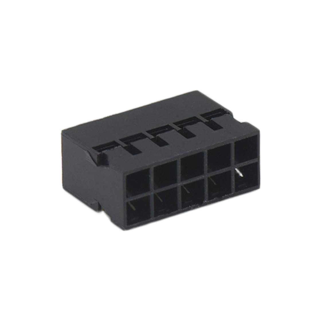 Pitch 2.00mm 双排Housing 塞第9P 2×5Pin 黑色 HF