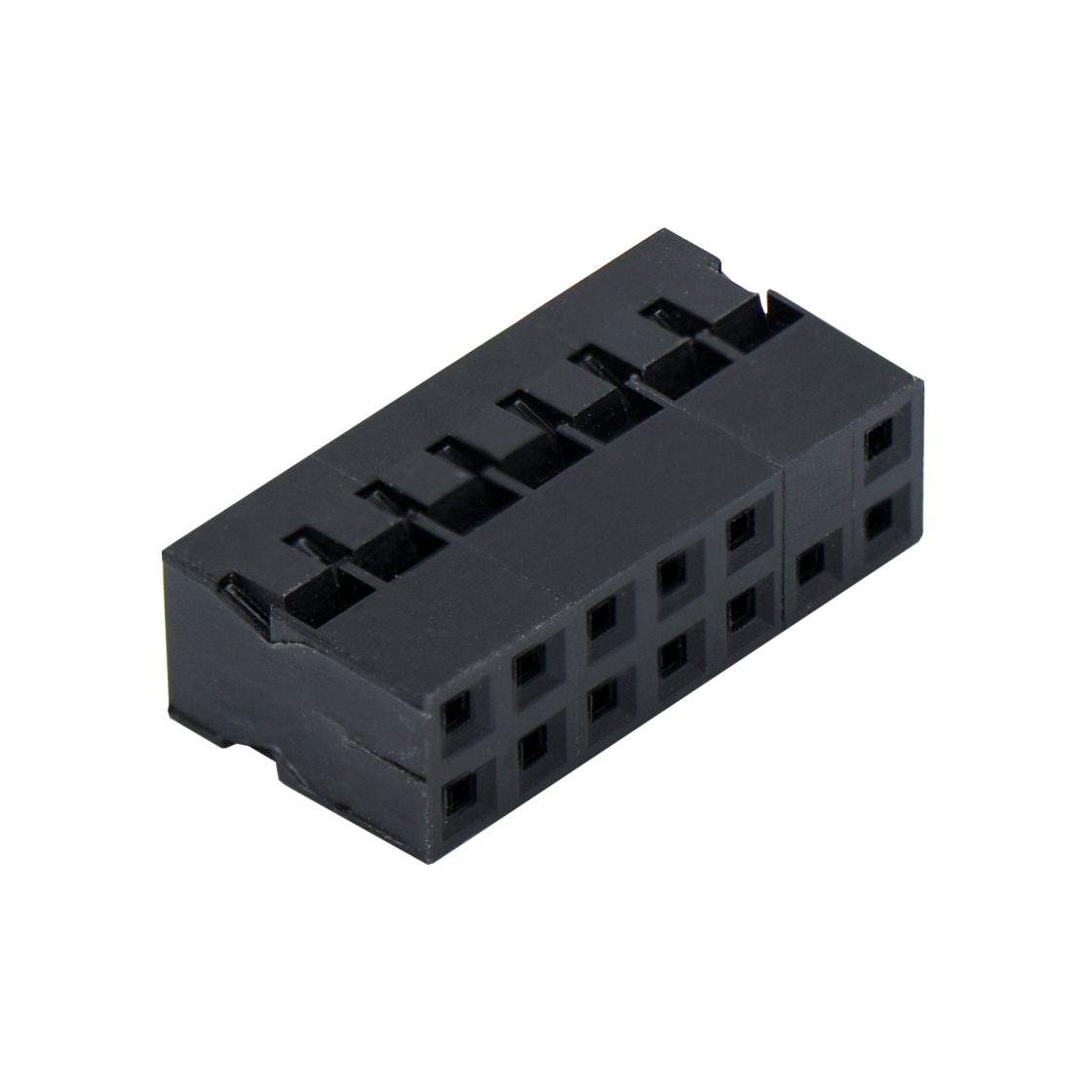 Pitch 2.00mm 双排 Housing 塞12P 2×7Pin 黑色 HF