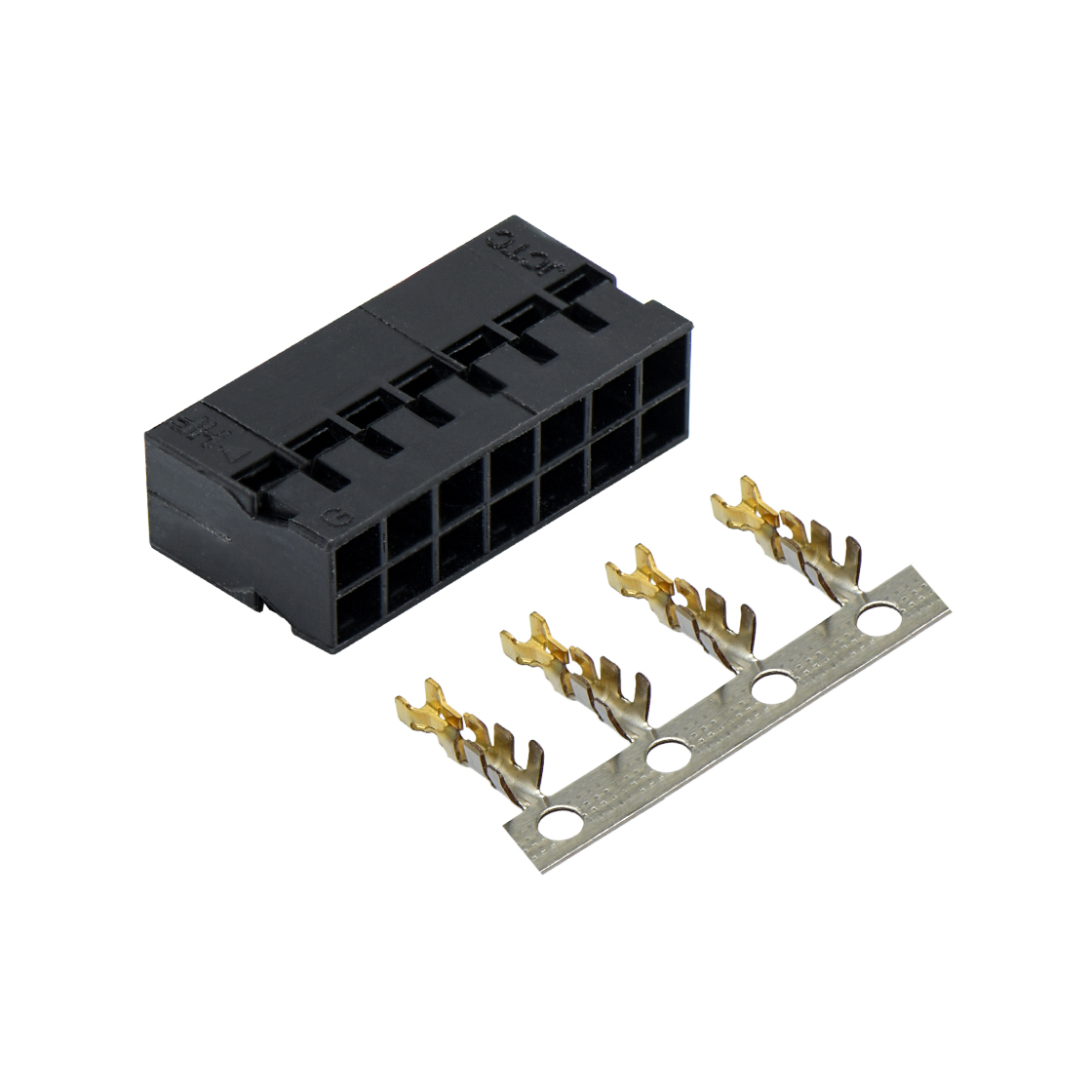 Pitch 2.00mm 双排 Housing 塞12P 2×7Pin 黑色 HF