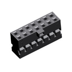 Pitch 2.00mm 双排Housing/带凸台防呆/反向