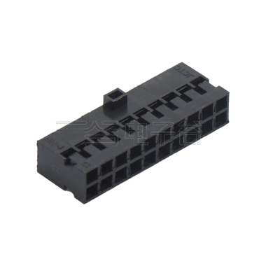 Pitch 2.00mm 双排带凸台Housing 2X10Pin 黑色