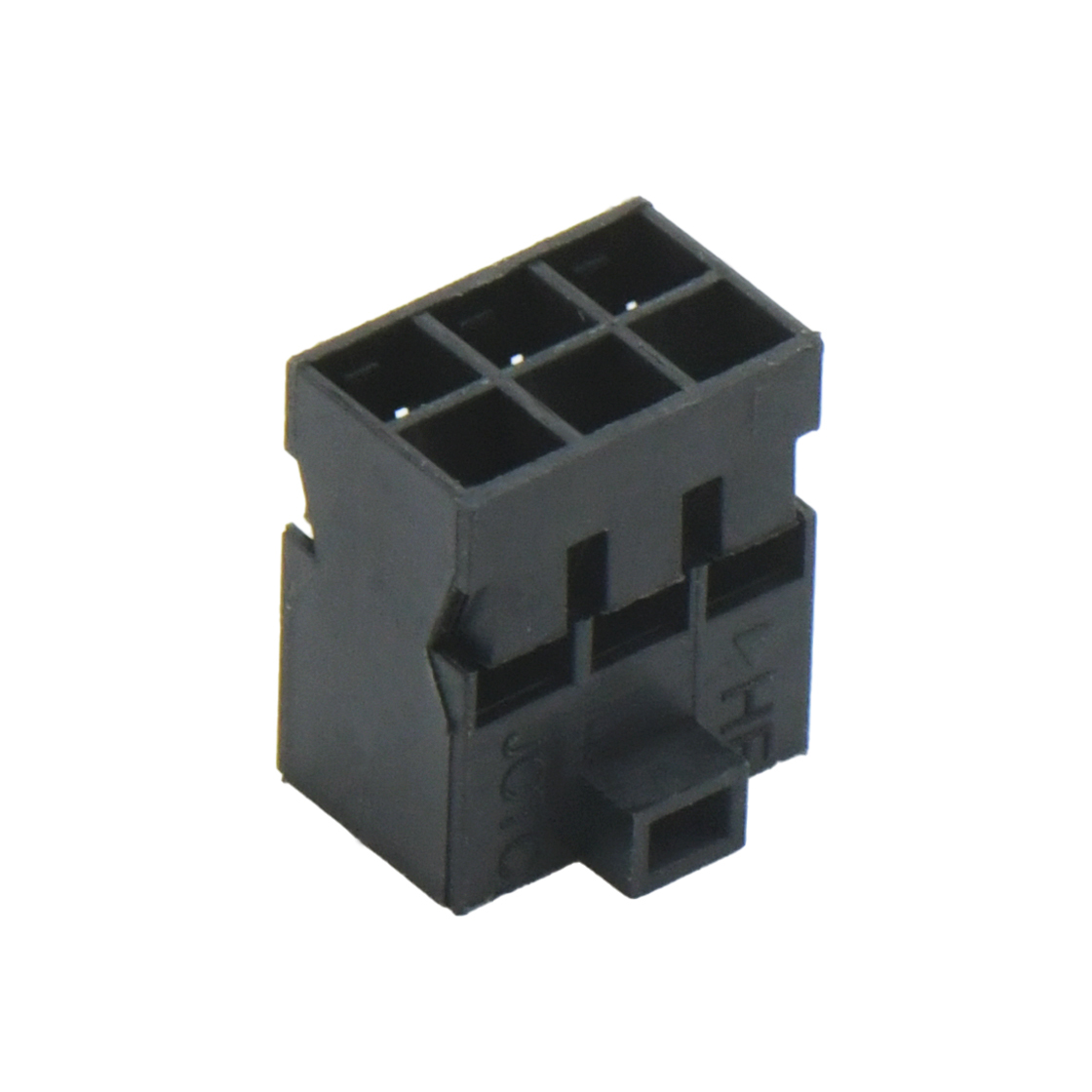 Pitch 2.00 mm 双排带凸台Housing 2X3Pin 黑色