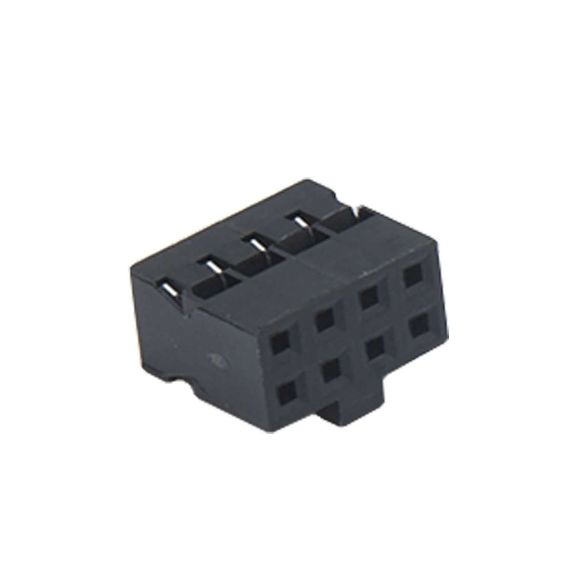 Pitch 2.00mm 双排带凸台Housing 2X4Pin 黑色