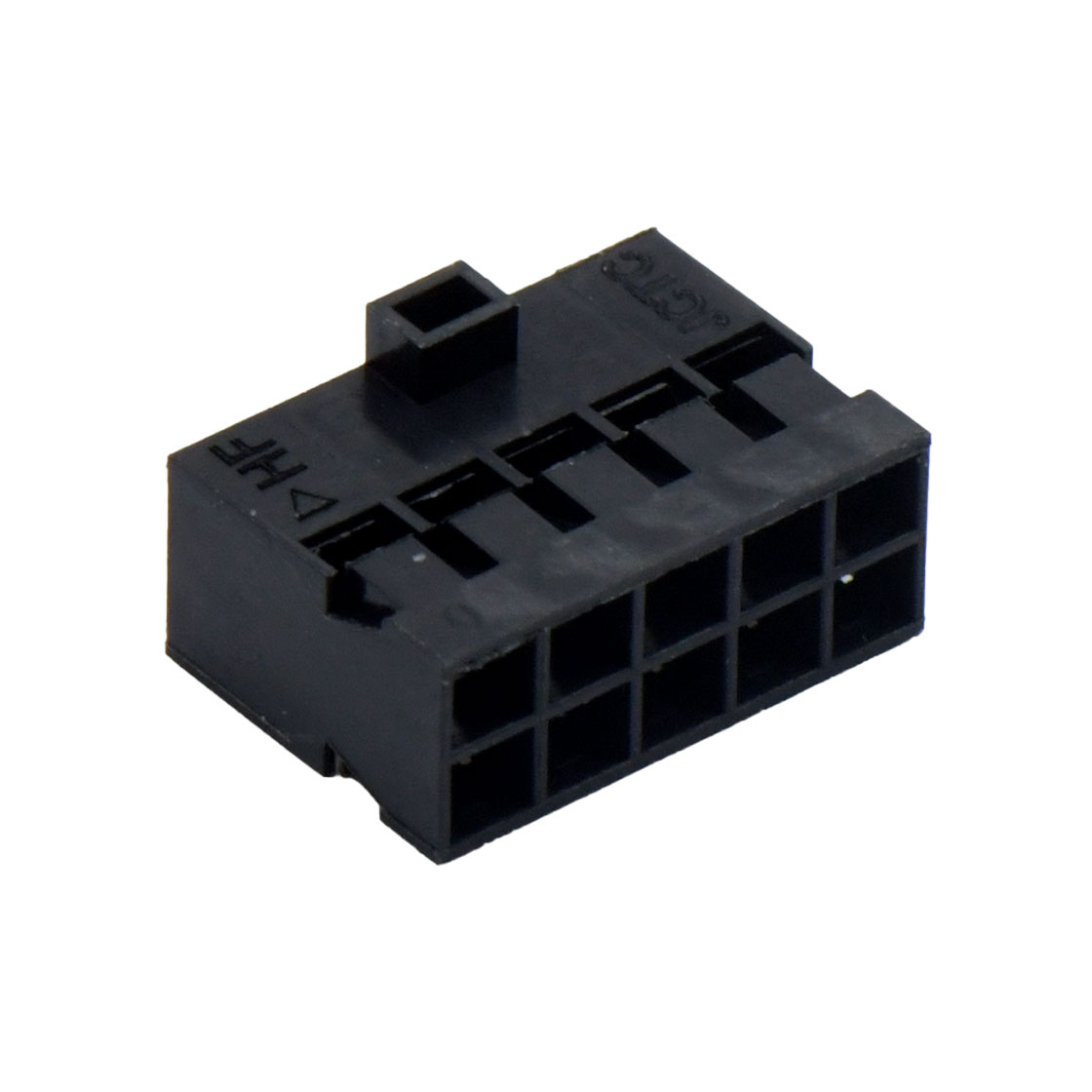 Pitch 2.00mm 双排带凸台Housing 2X5Pin 黑色