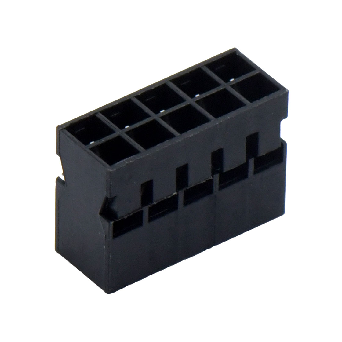 Pitch 2.00mm 双排带凸台Housing 2X5Pin 黑色