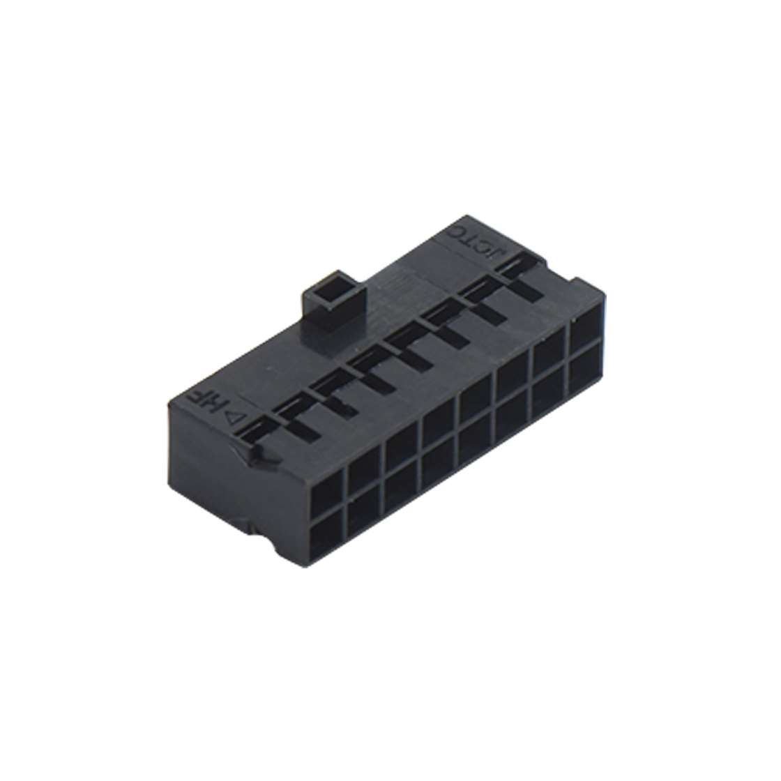 Pitch 2.00mm 双排带凸台Housing 2X8Pin 黑色
