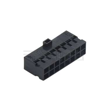 Pitch 2.00mm 双排带凸台Housing 2X8Pin 黑色
