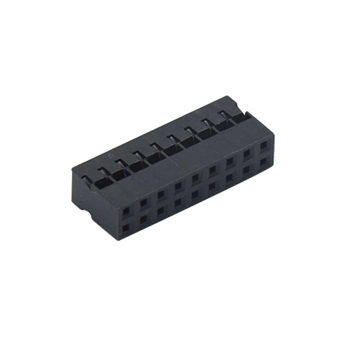 Pitch 2.00mm 双排Housing 2×9Pin 黑色 HF