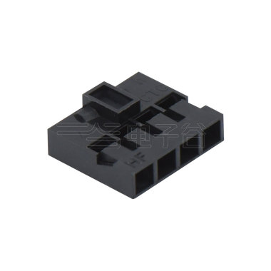 Pitch 2.00mm 单排带卡点Housing 4Pin 黑色 HF