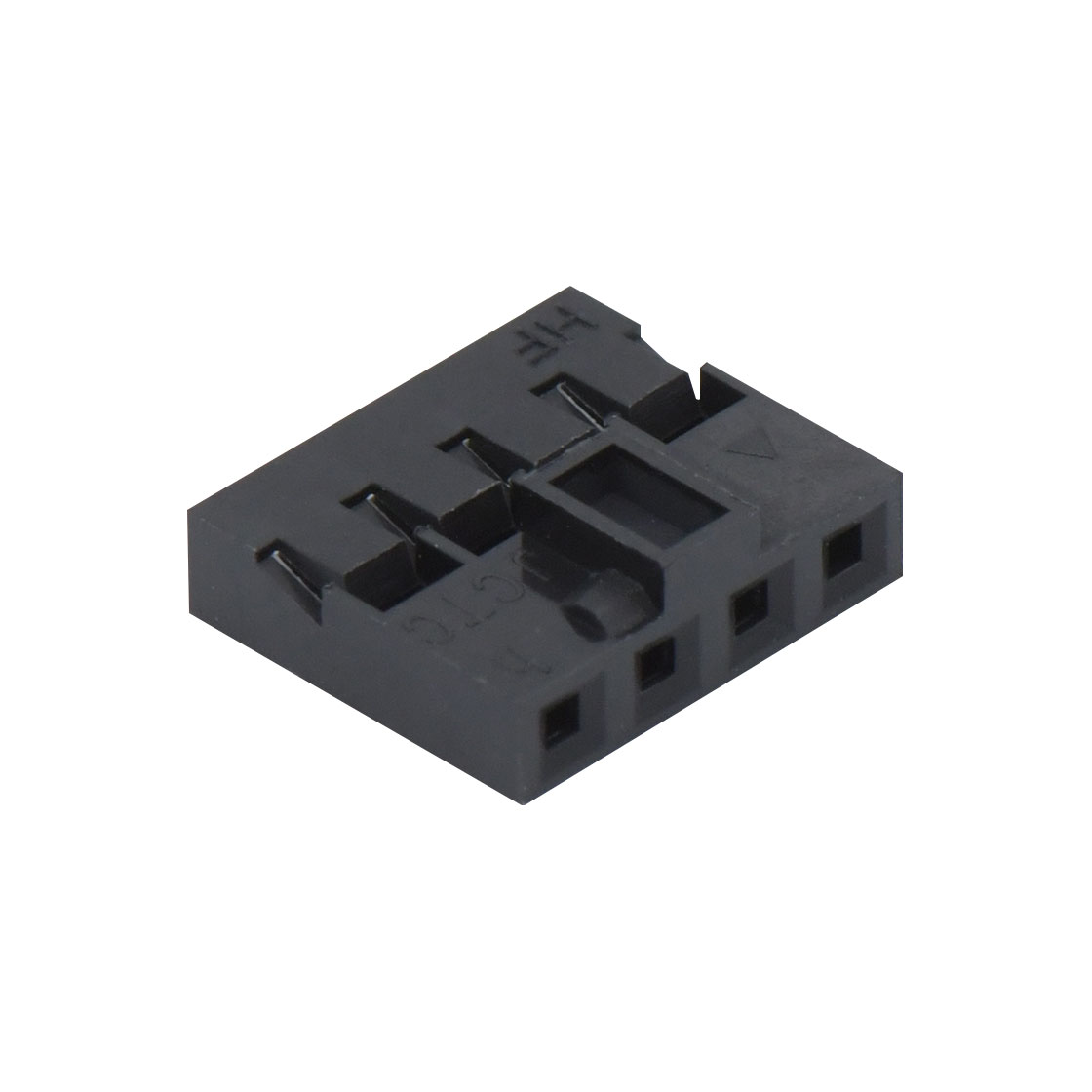 Pitch 2.00mm 单排带卡点Housing 4Pin 黑色 HF