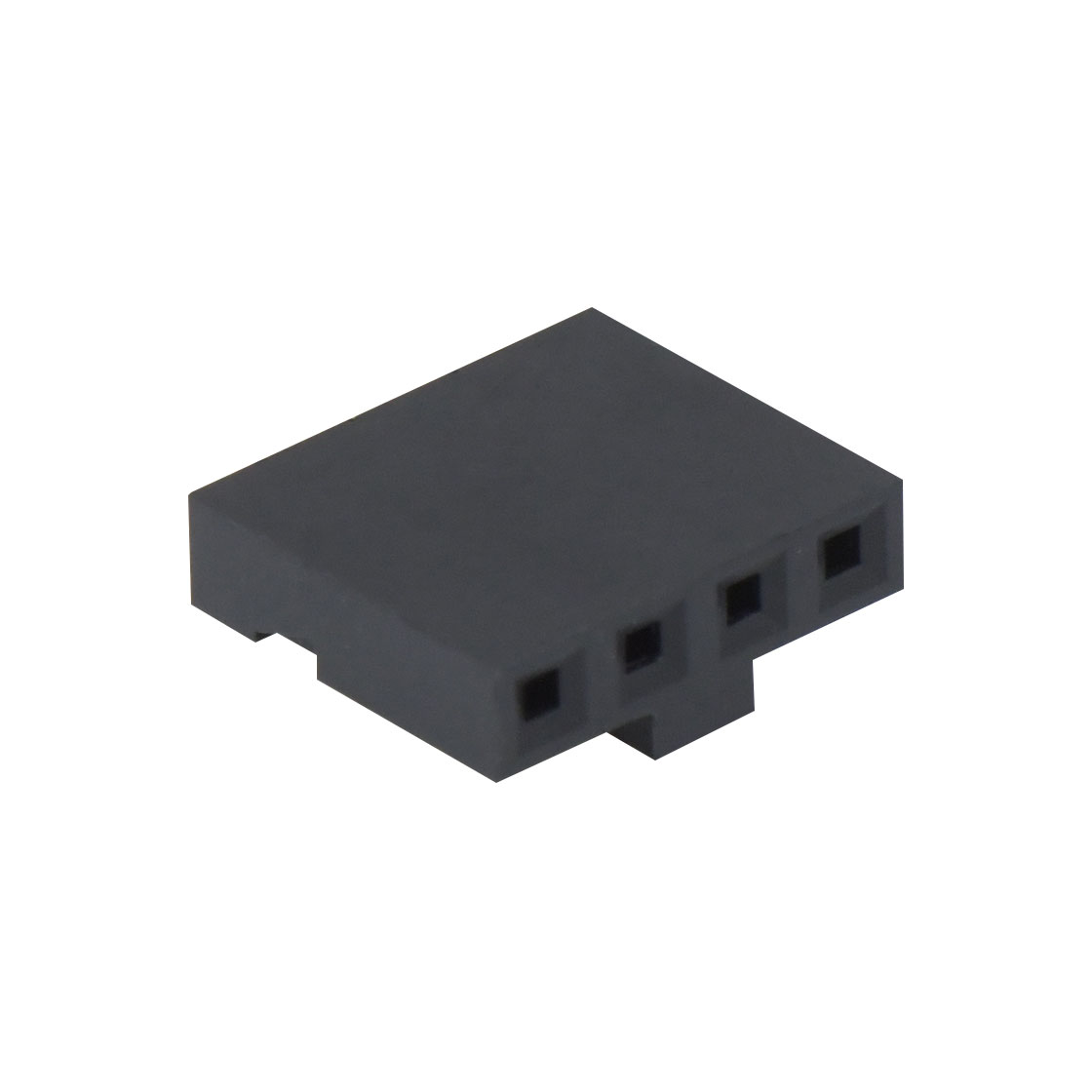 Pitch 2.00mm 单排带卡点Housing 4Pin 黑色 HF