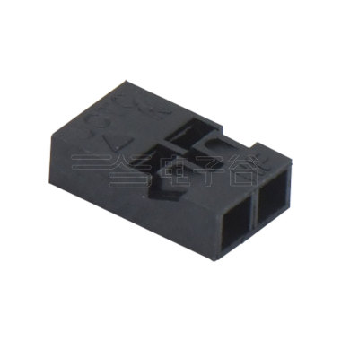 Pitch 2.00mm 单排Housing 2pin 黑色 HF