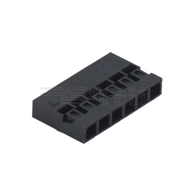 Pitch 2.00mm 单排Housing 6pin 黑色 HF