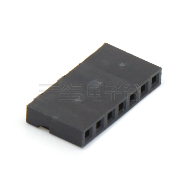 Pitch 2.00mm 单排Housing 7pin 黑色 HF