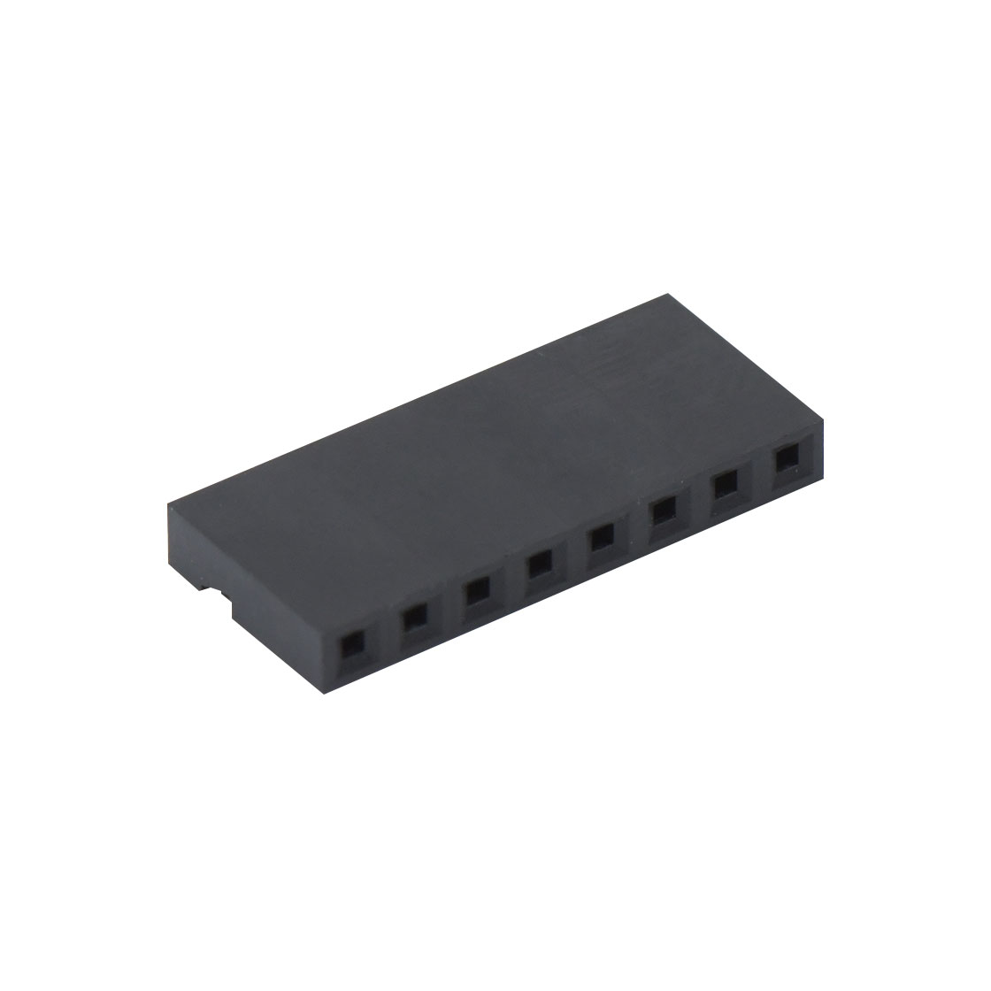 Pitch 2.00mm 单排Housing 8pin 黑色 HF