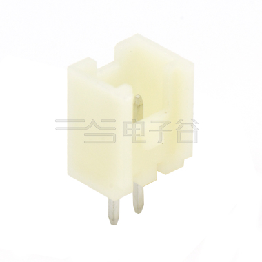 Pitch 2.00mm 180°直立式单排带扣DIP型 Wafer 2Pin 本色 HF